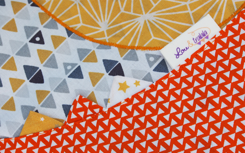 Gigoteuse turbulette détails triangles Lou & tralala