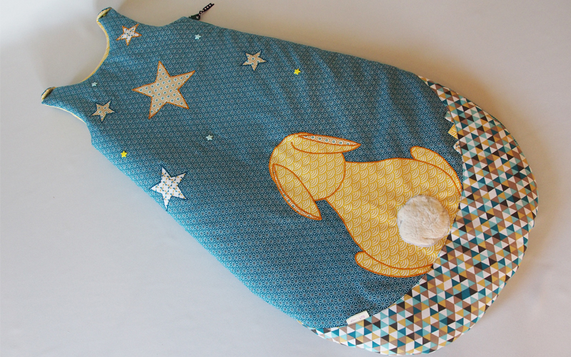 Gigoteuse turbulette lapin Lou & tralala