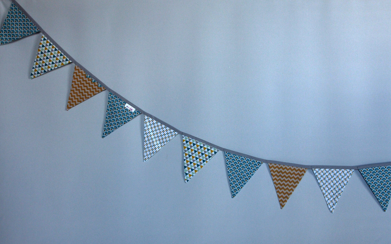 Guirlande de fanions fait main Lou & tralala