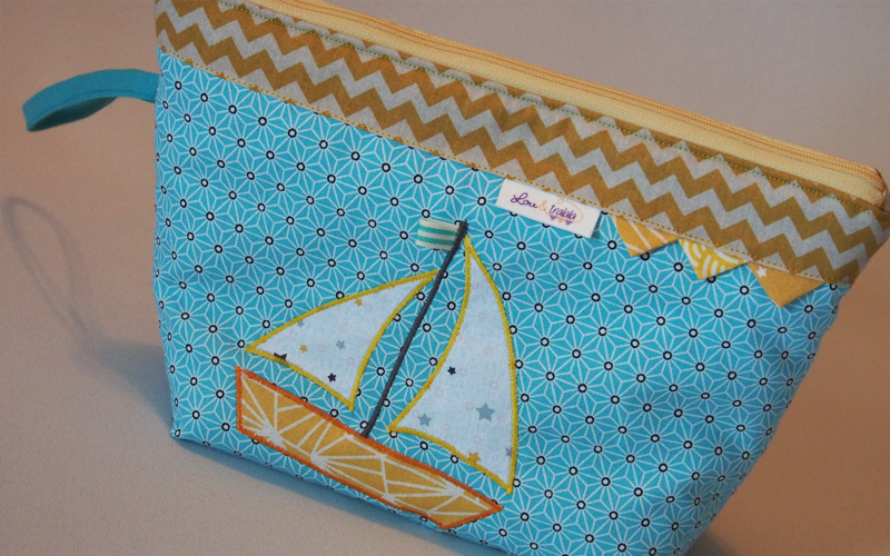 Trousse de toilette bateau Lou & tralala